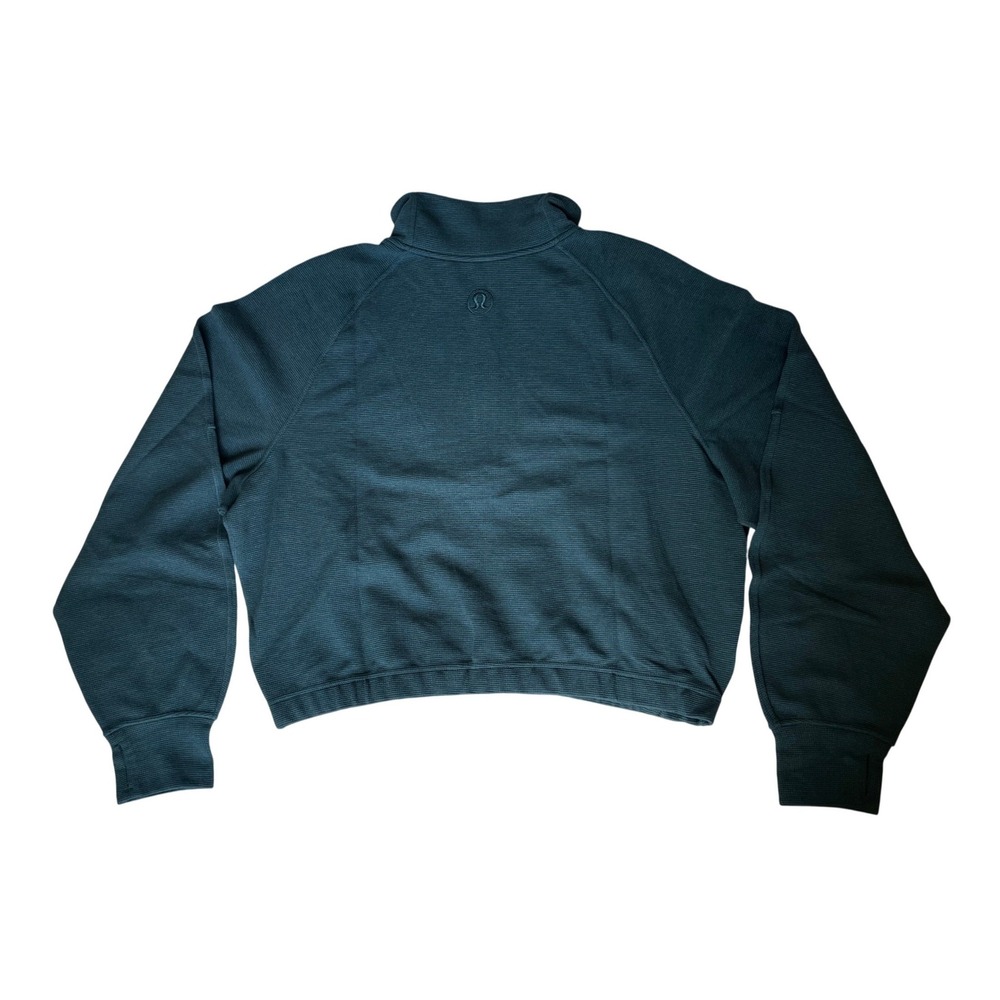 NWT Lululemon Scuba Cropped Funnel-Neck Half Zip Waffle - Picture 5 of 16